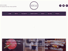 Tablet Screenshot of boxcarbar.com